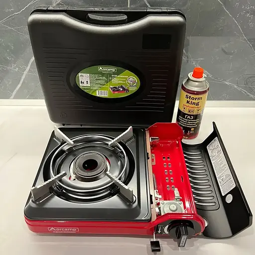 Туристическая газовая плита Orcamp в кейсе + газовый баллончик - фото 8