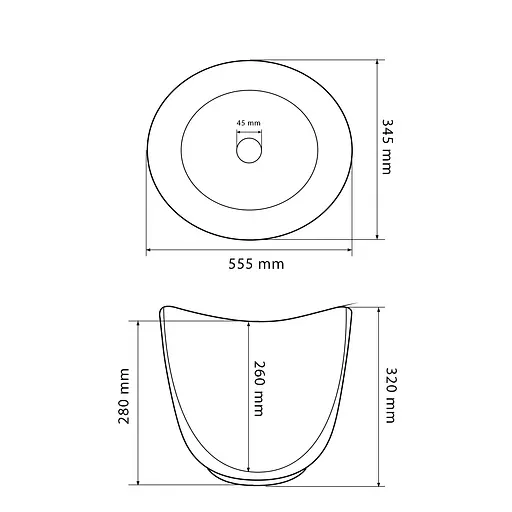 Умивальник VBI Loreo white накладний VBI-016603, Білий - фото 4