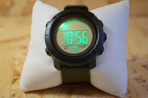 Чоловічий спортивний годинник Skmei 1426 Зелені з білим циферблатом - фото 6