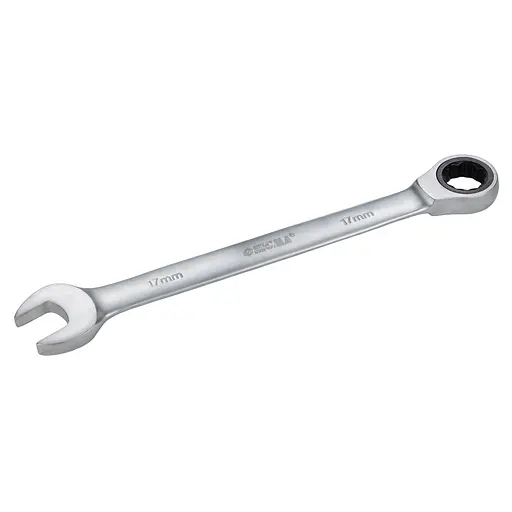 Ключ рожково-накидный Sigma с трещоткой 17 мм CrV satine (6022171) - фото 3