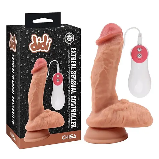 Вібратор Chisa Didi Extreal Sensual Controller 18.5 см тілесний - фото 2