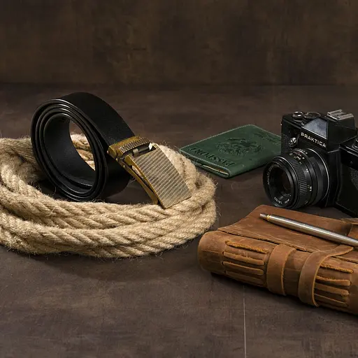 Ремінь шкіряний Vintage чоловічий 115х3,5 см acs0014822 - фото 4