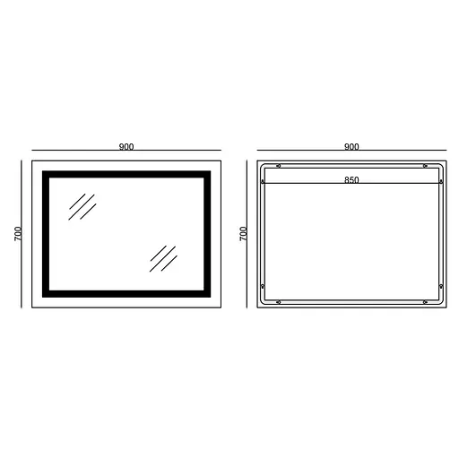 Дзеркало Mixxus Warm MR02-90x70-CASE (LED Touch, годинник, антизапотівання, димер, регулювання яскравості) MI6674 - фото 6