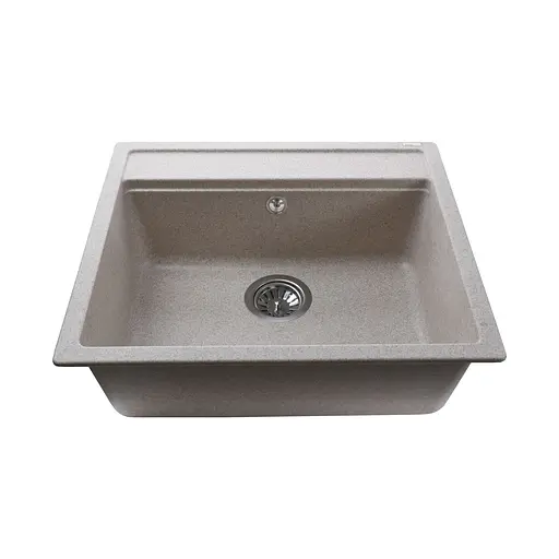 Гранитная мойка Globus Lux Volta миндаль 570x510 мм А0008, Терра - фото 3