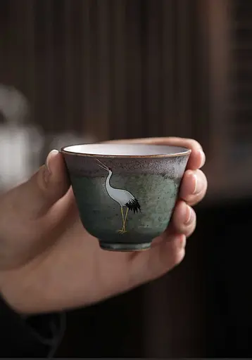 Пиала Журавли Ю Лан 70 мл - фото 3