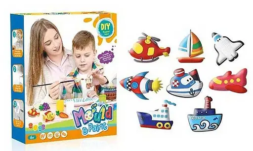 Набір для творчості, 168-23D, гіпс, форми, магнітна стрічка, фарби