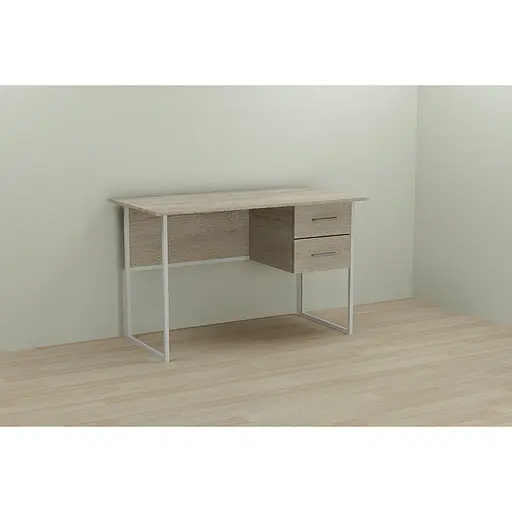 Компьютерный стол Ferrum-decor Таккота 75x100x70 белый ДСП Дуб Сонома 16мм (FRD-102109) - фото 3