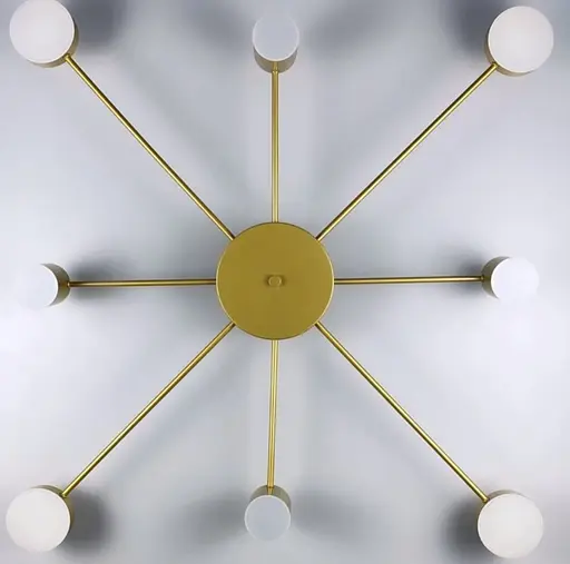 Стельовий LED світильник золотистого кольору Line.F DE 34/8 GD - фото 3