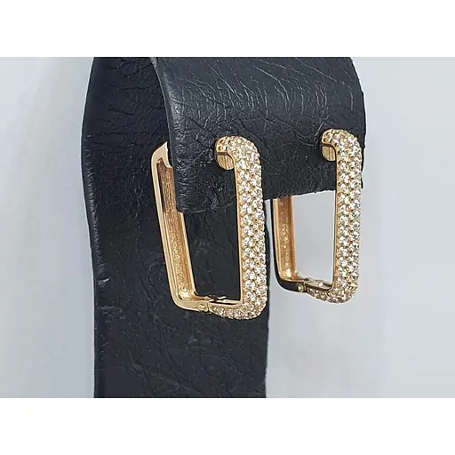 Золотые серьги Империя золота с фианитами. СВ988И - фото 2