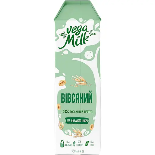 Упаковка овсяного напитка Vega Milk 11.4 л (950 мл х 12 шт.) - фото 3