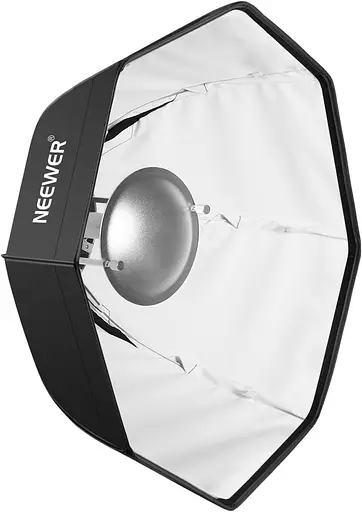 Вспышка Neewer 23,6 в восьмиугольном световом коробе и Beauty Plate для фотостудии с Bowens Speedring для Bowens - фото 2