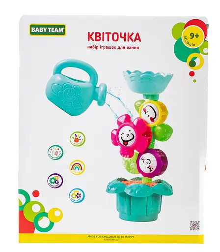 Набір іграшок для ванни Baby Team Квіточка різнобарвний (9037) - фото 4