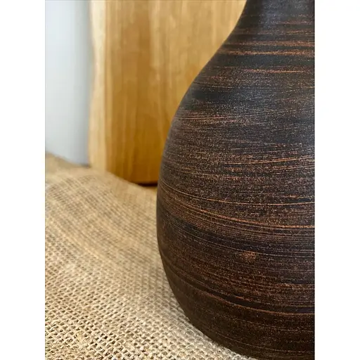 Пляшка 1 літр керамічна (глиняна) без ручки гладка - фото 5