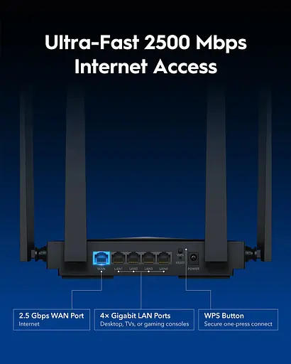 Маршрутизатор Cudy WR3600H BE3600 2.5G Wi-Fi 7 Router - фото 5