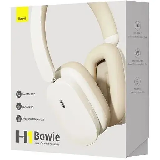 Наушники полноразмерные Baseus Bowie H1 Noise-Cancellation Wireless Headphones - фото 7