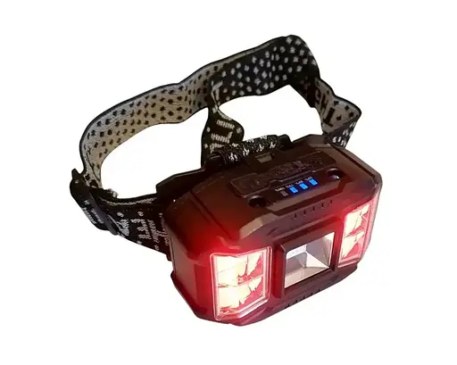 Аккумуляторный налобный фонарь Headlight HC-618S 5 режимов работы сенсорное управление Пластик IPX6 Черный - фото 5