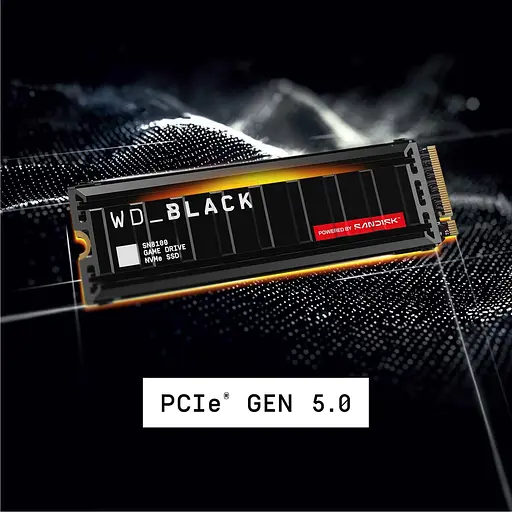 Накопитель SSD Western Digital m.2 NVMe 1TB WD Black SN8100 PCIe 5.0x4 (WDS100T1XHM-00CMT0) - фото 7