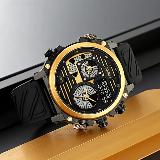 Наручные часы мужские 2202PBKGD Black-Gold Skmei acs0030148 - фото 4