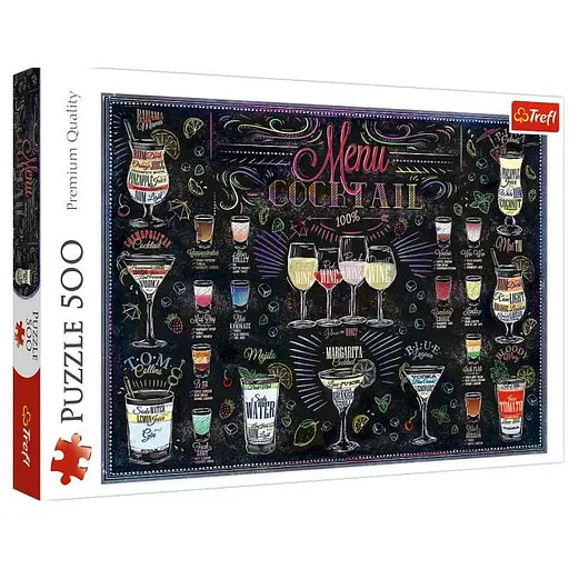 Пазл Trefl Коктейльное меню коллаж 500 эл. (37452)
