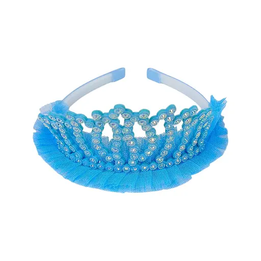 Обруч на голову Корона ажурная со стразами, 640-5 (В ассортименте)