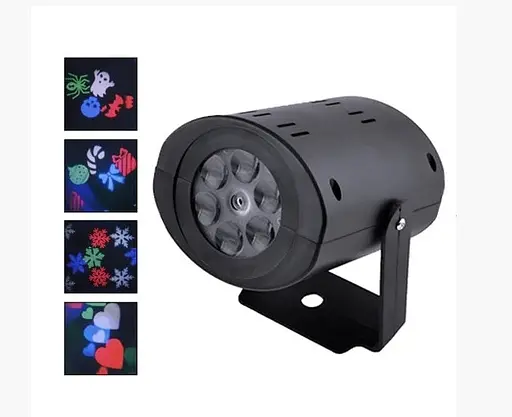 Лазерный диско проектор ST 7006 / W665 12LED елочки и снежинки