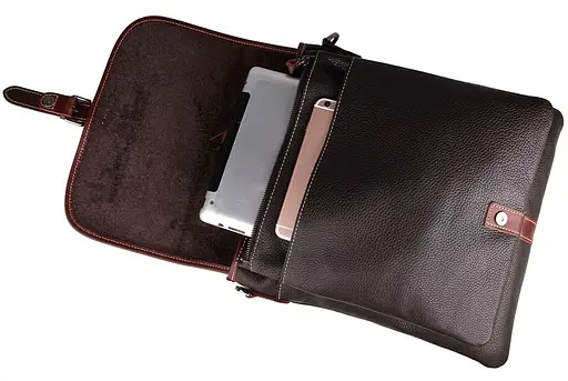 Сумка кожаная мужская Vintage 30,5х32х4 см sum0012436 - фото 7