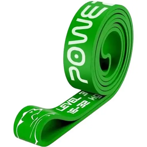 Еспандер-петля PowerPlay 4115 Power Band (гумка для фітнесу і кроссфіту) Зелена (16-32kg) (PP_4115_Green_(16-32kg)) - фото 1