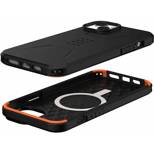 Оригінальний протиударний чохол UAG Civilian Magsafe Black для iPhone 14 Plus/15 Plus (114037114040) - фото 3