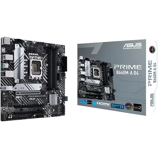 Материнская плата Asus Prime B660M-A D4-CSM (90MB19K0-M1EAYC) [147086] - фото 1