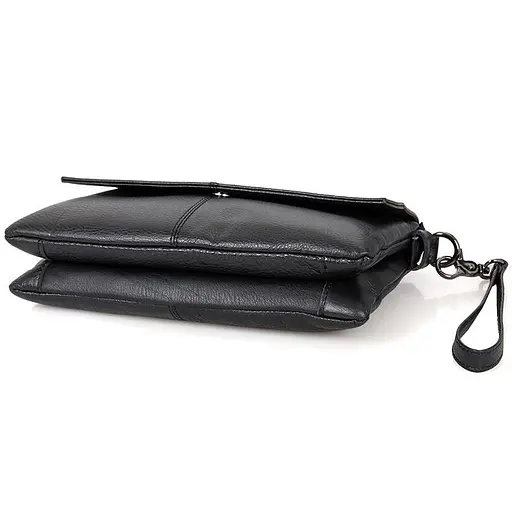 Кожаная мужская сумка через плечо John McDee 21х29х6 см nsa0001288 - фото 8