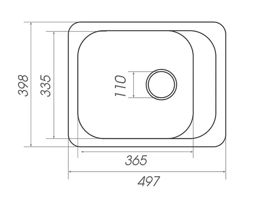 Кухонна мийка Platinum 4050 KORRADO (SP000025145) - фото 4