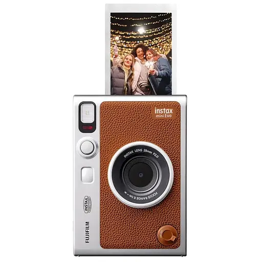 Подарочный набор камера Fujifilm Instax Mini EVO, Фотобумага 20 шт, Чехол, Фотоальбом 108 фото Коричневый - фото 3
