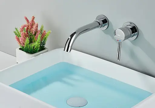 Смеситель для умывальника Rea Lungo Long + Box хром скрытого монтажа хром REA-B0369 Хром - фото 2