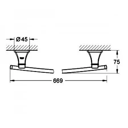 Вішалка для рушника Grohe Grandera 40629000 Хром - фото 2
