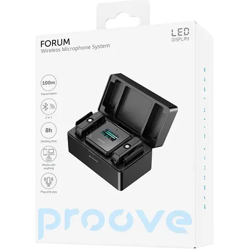 Мікрофонна радіосистема Proove Forum Black (PPWM25000201) [140369] - фото 9