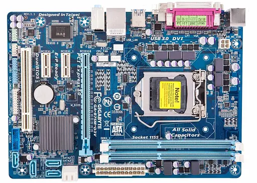 Материнская плата Gigabyte GA-B75-D3V (GA-B75-D3V) (Socket 1155, Intel B75, ATX) Б/у - фото 1