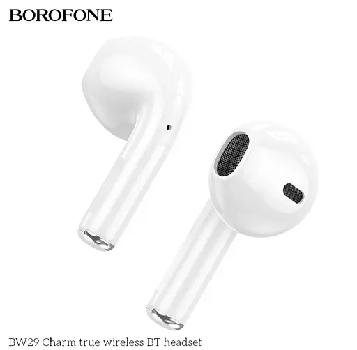 Навушники Borofone BW29 Charm true wireless BT headset Pink Sugar - фото 2