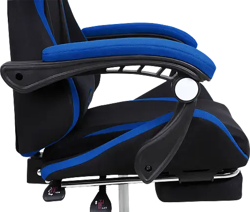 Геймерское кресло GT Racer черное с синим (X-2324 Fabric Black/Blue) - фото 7