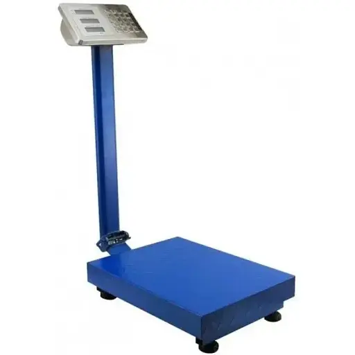 Весы торговые электронные железные 300 кг со стойкой платформой 400х500 мм. - фото 1