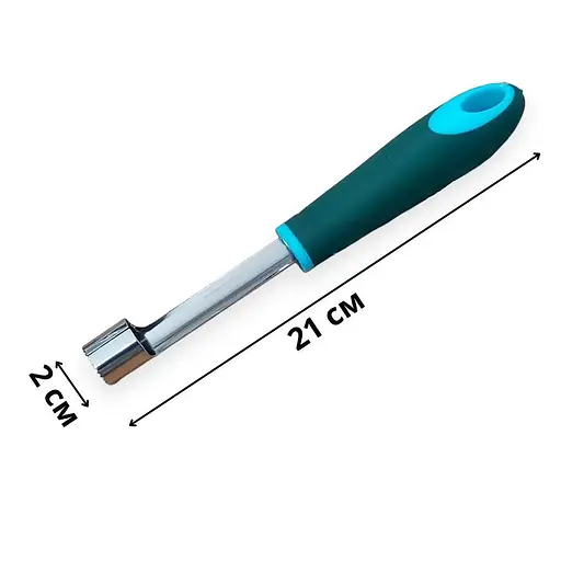 Нож для удаления сердцевин с картофеля и яблок с силиконовой ручкой, Kitchen Master 86504 - фото 5