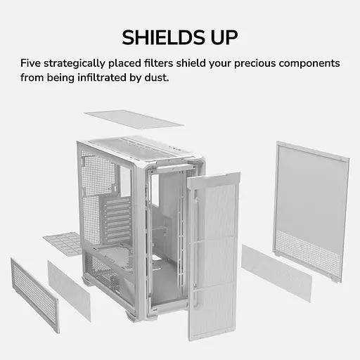 Корпус Cougar MX600 RGB, белый (MX600 RGB (White)) без блока питания - фото 9