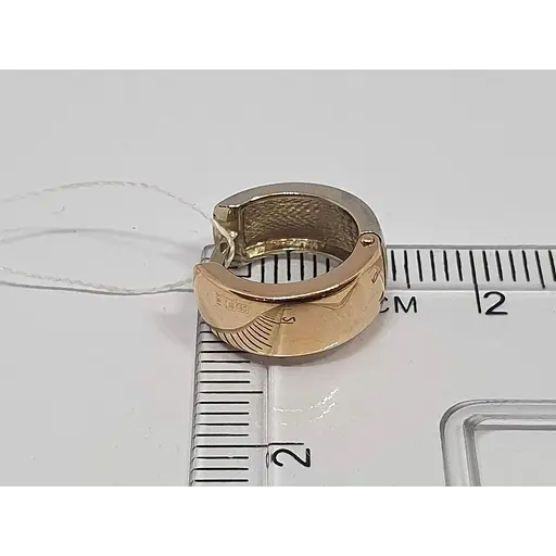 Золоті двосторонні сережки Імперія золота. СБ946КИ - фото 5