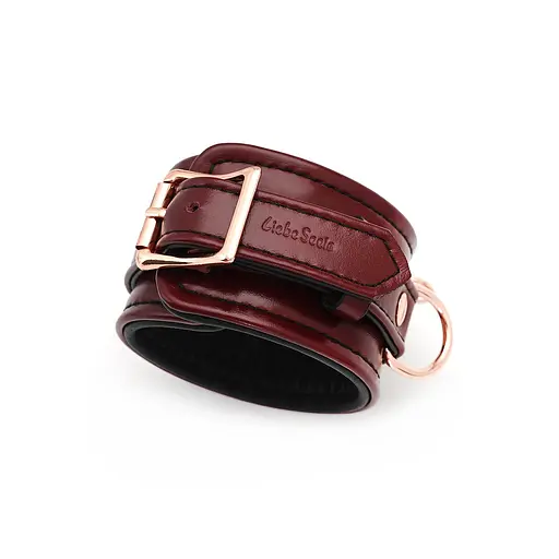 Фіксатори для ніг Liebe Seele Wine Red Ankle Cuffs 30.5 см бордовий - фото 3