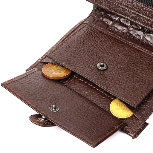 Кожаный мужской кошелек Bond 9.7х12.7х2 см acs0026932 - фото 7