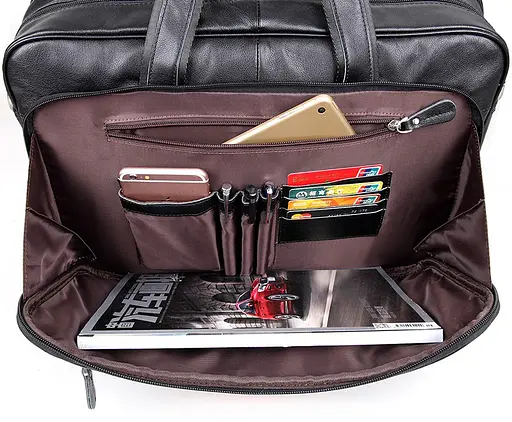 Чоловіча шкіряна сумка для ноутбука Vintage 42,5х31,5х14 см sum0012430 - фото 4