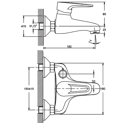 Смеситель для ванны Haiba OPUS 009 HB0333 - фото 2