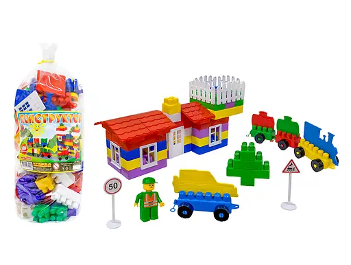 Конструктор дитячий Promtex великі деталі 80 елементів 4001 - фото 1