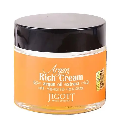 Крем для лица Аргановое масло Argan Rich Cream Jigott 70 мл - фото 1