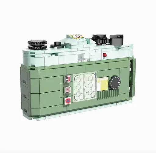 Конструктор фотоапарат ZHEGAO дитячий РЕТРО CAMERA для дітей та дорослих   455 деталей - фото 4