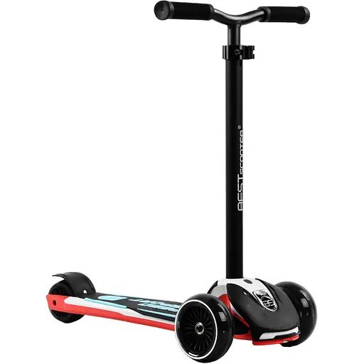 Самокат Maxi Best Scooter 64х18х36 см Чорно-червоний 000231631
